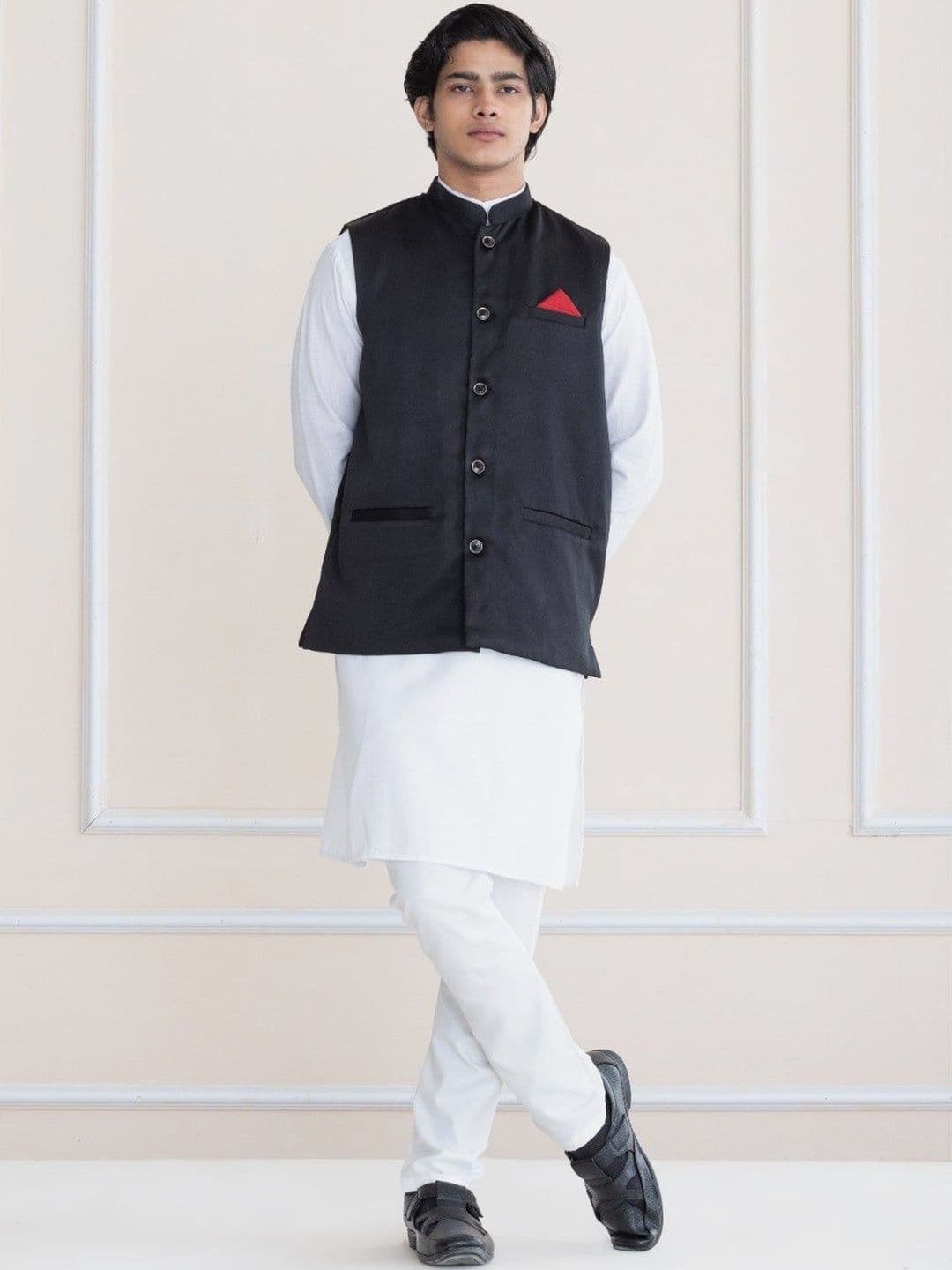 SHROBH Sleeveless Nehru Jackets - view 1