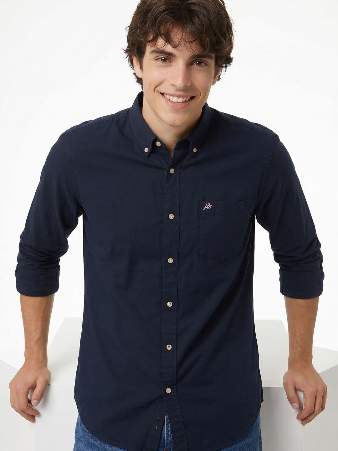 Aeropostale Button-Down Pure Cotton Casual Shirt - view 1