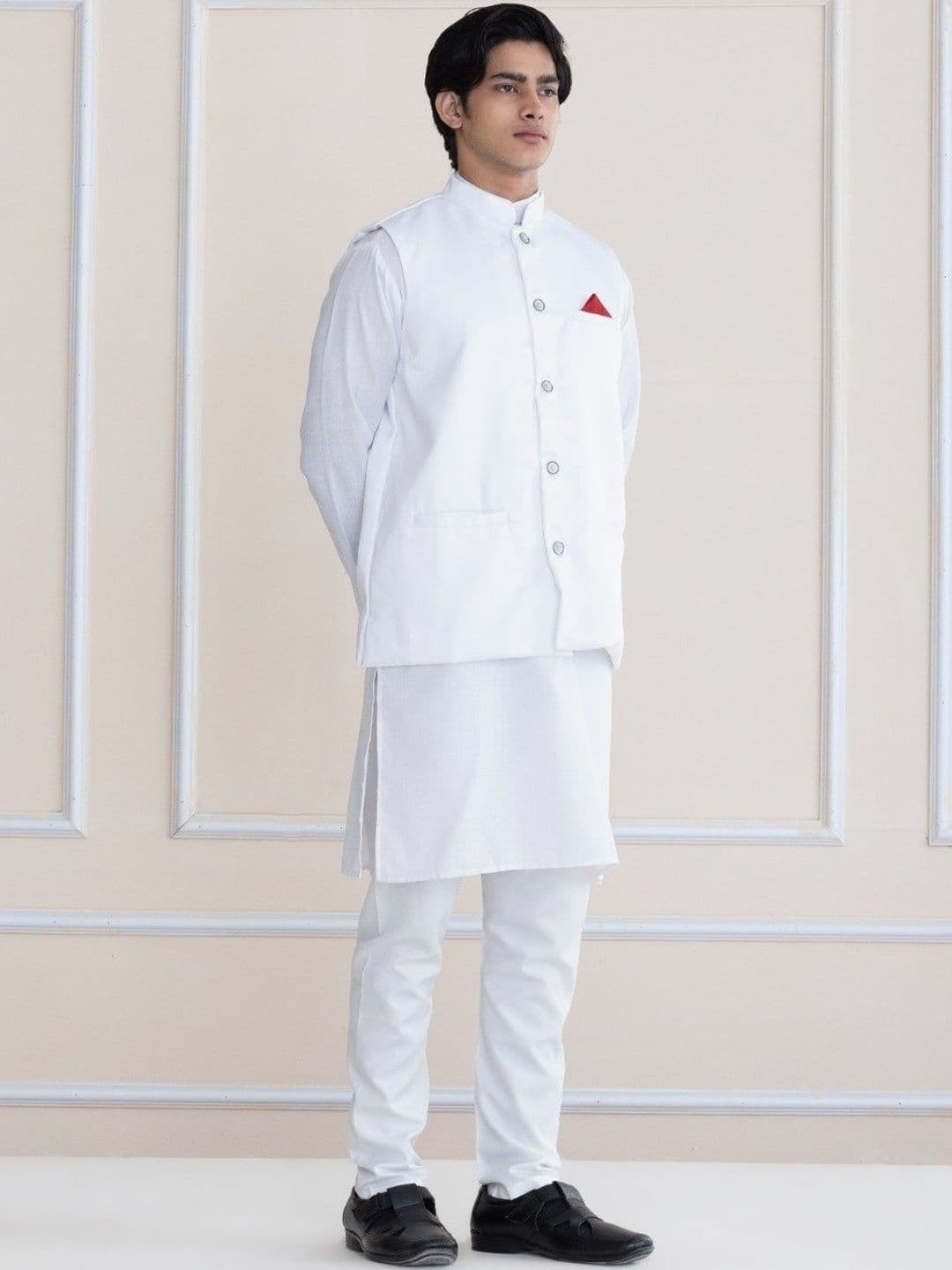 SHROBH Sleeveless Nehru Jackets - view 1