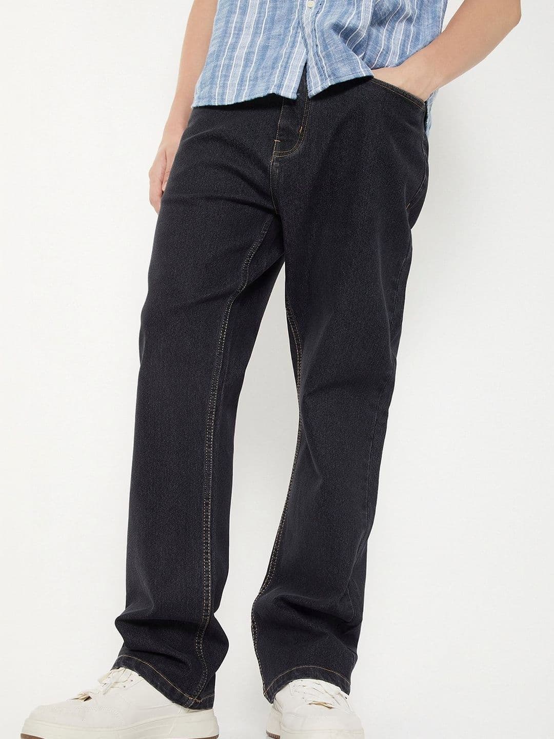 max Men Regular Fit Mid-Rise Jeans - view 1