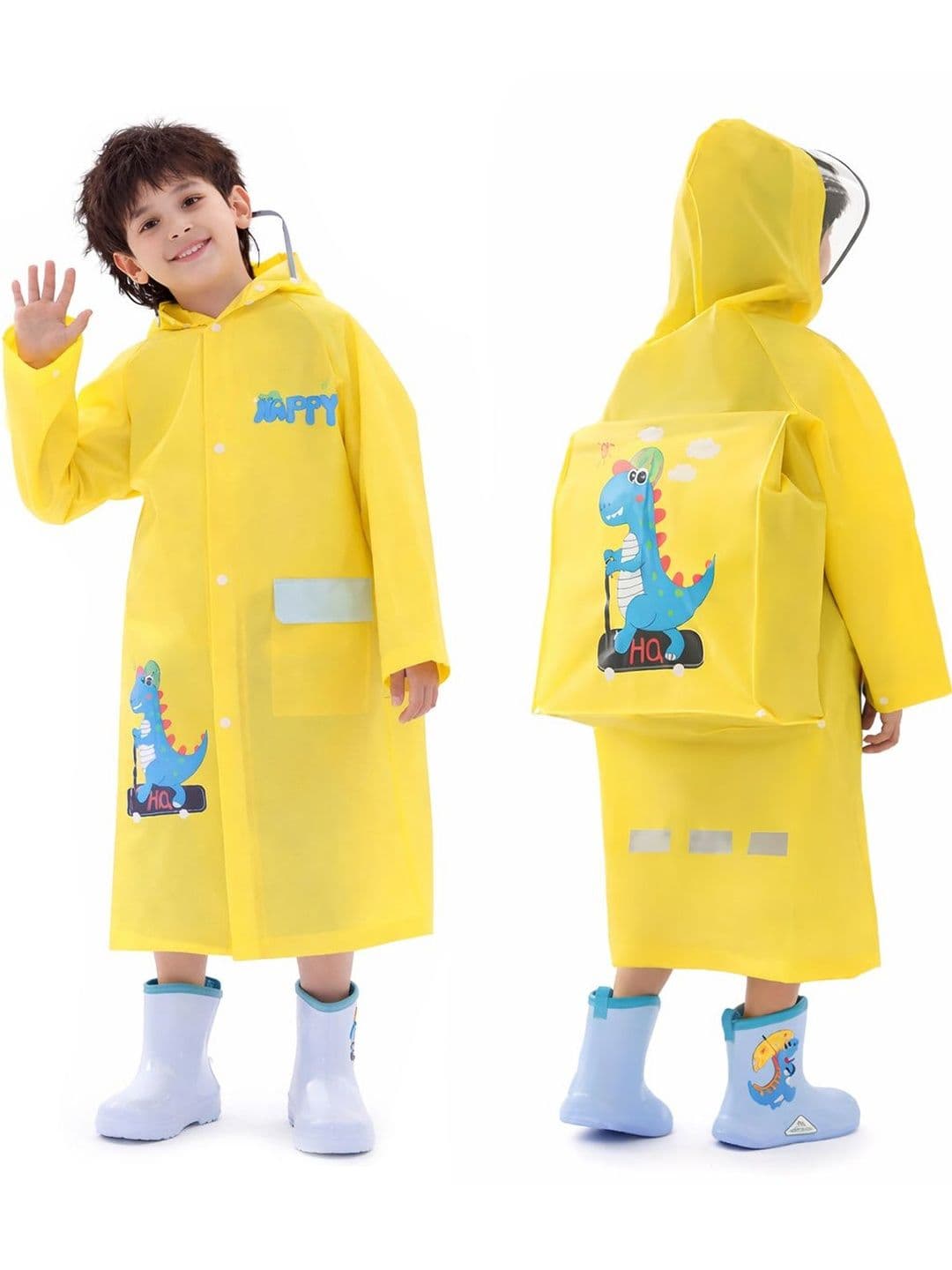 Bold N Elegant Kids Printed Rain Jacket - view 1
