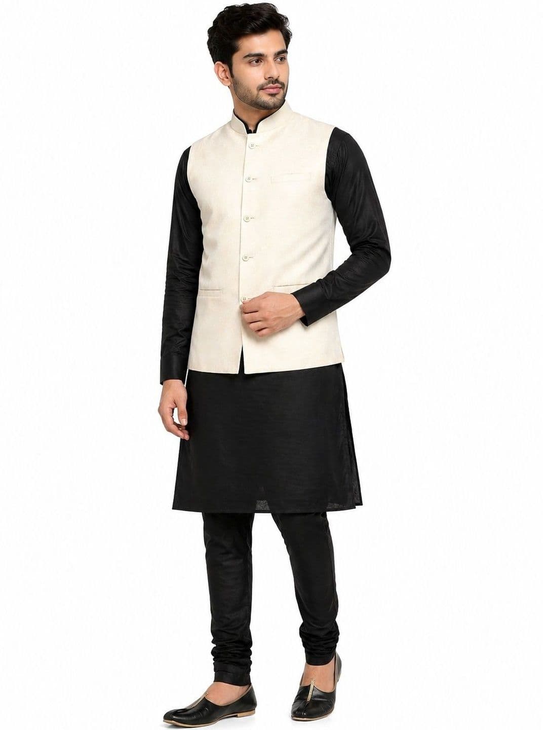 KUTUB FASHION Mandarin Collar Nehru Jackets - view 1
