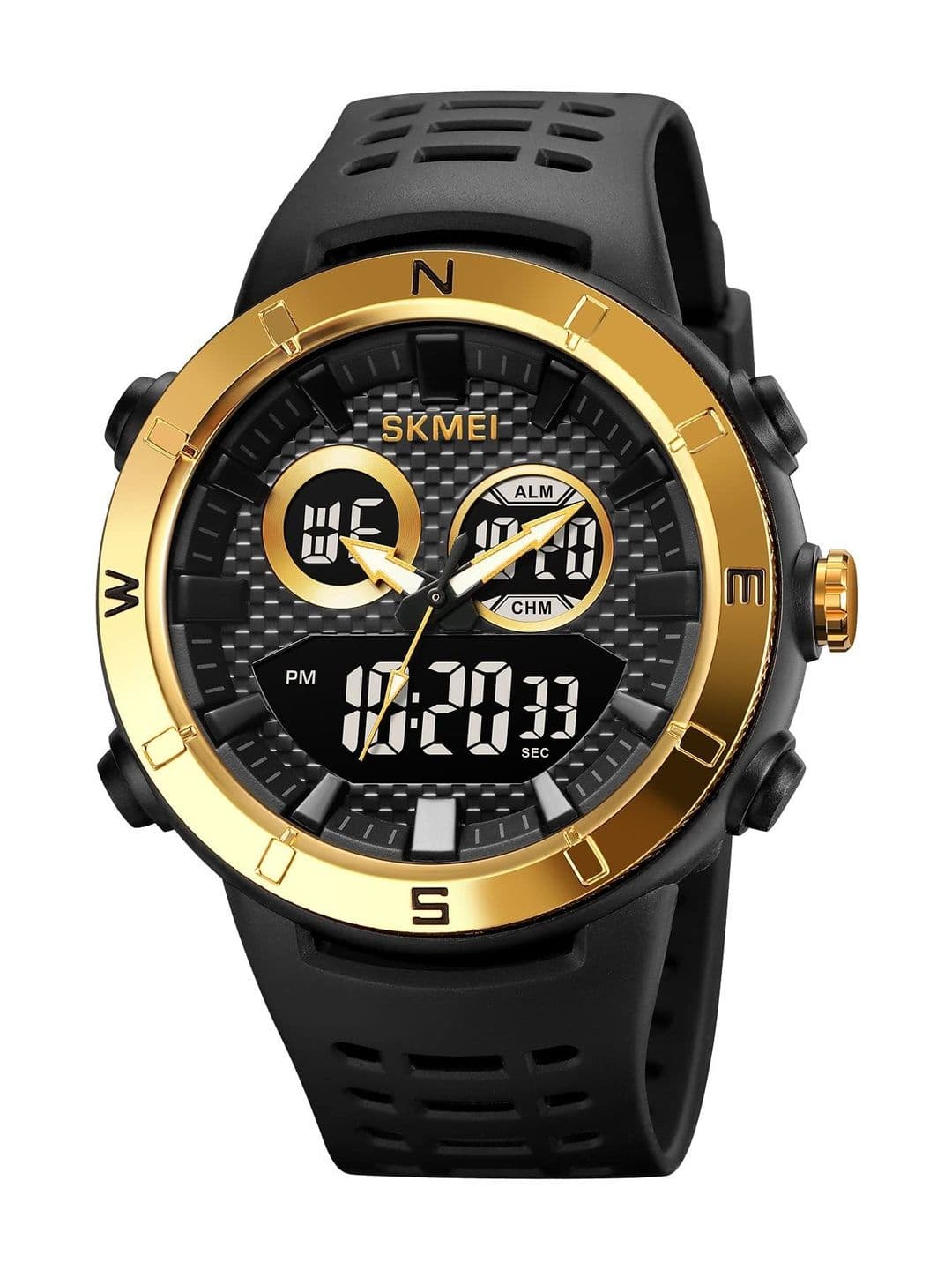 Skmei Men Dial & Straps Analogue and Digital Watch 2014GDBK - view 1