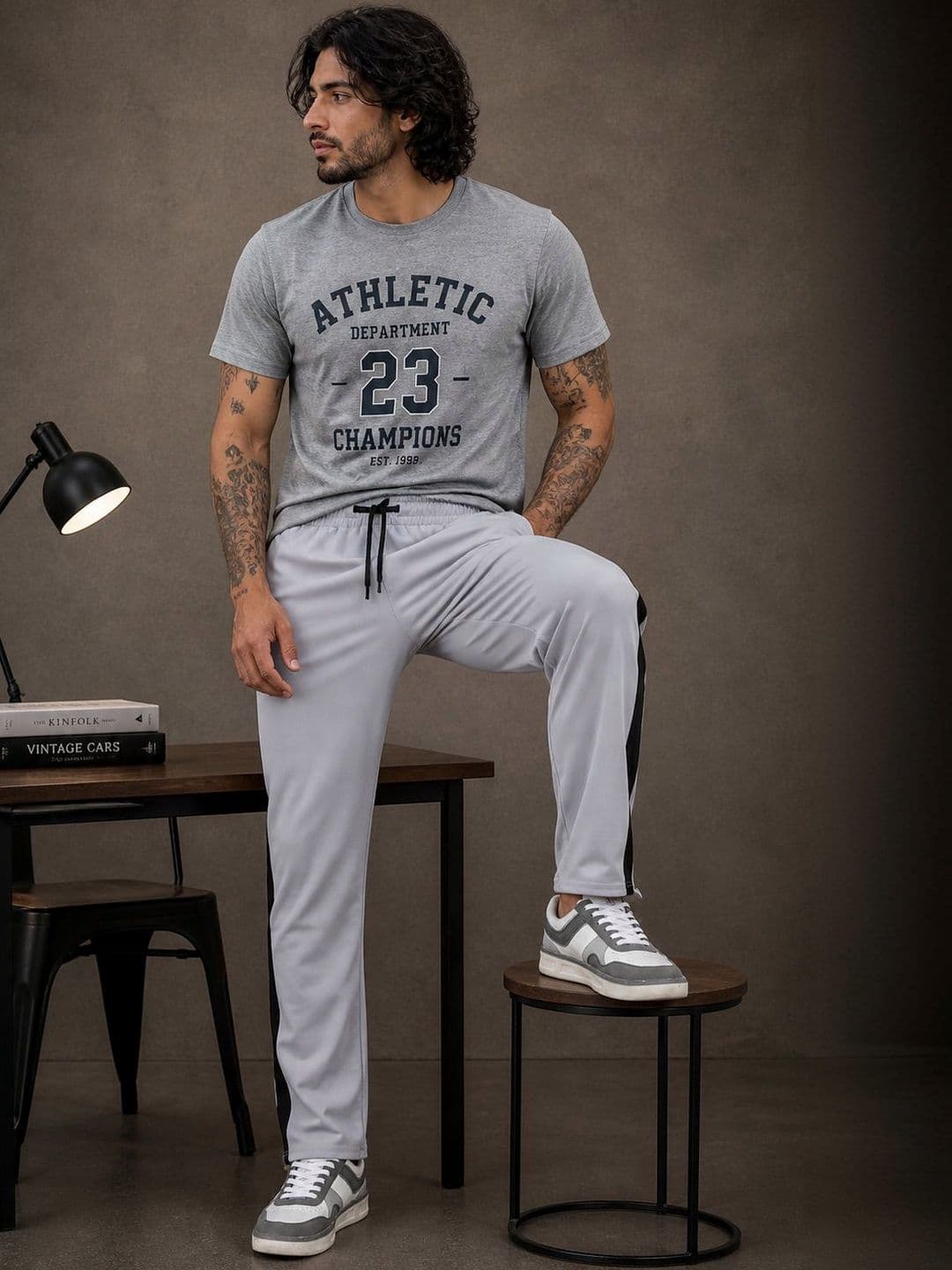 SZN Men Regular Fit Colourblocked Training Track Pants - view 1