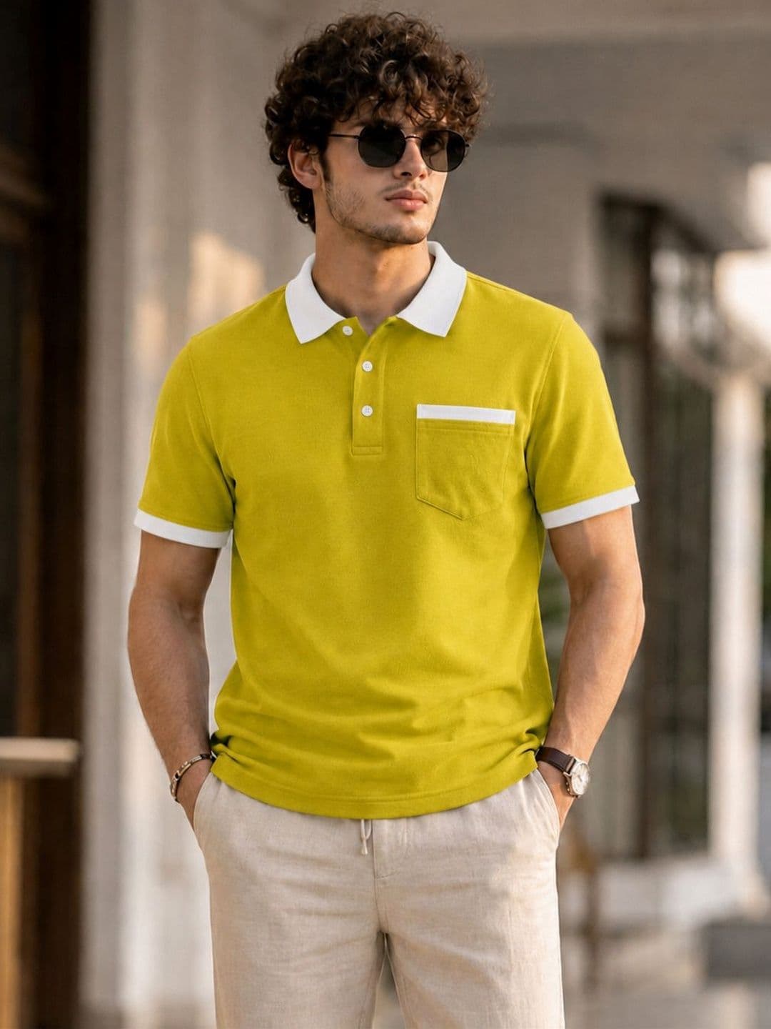 SCUBA Men Polo Collar Pockets T-shirt - view 1