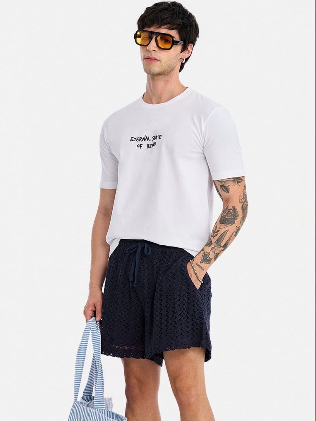 Snitch Men Typography Printed Slim Fit T-shirt - view 1