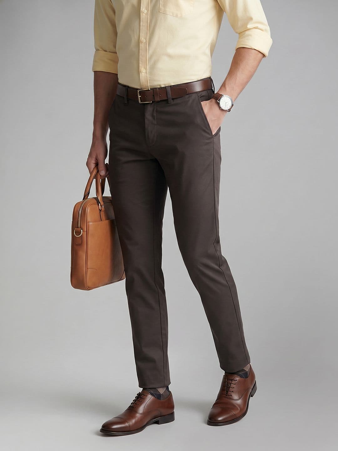 Van Heusen Men Slim Fit Formal Trousers - view 1