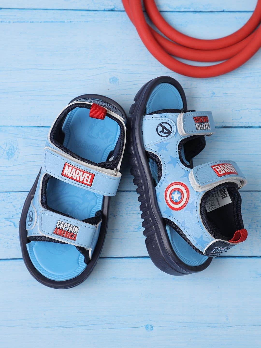 Kids Ville Boys Captain America Printed Sandals - view 1