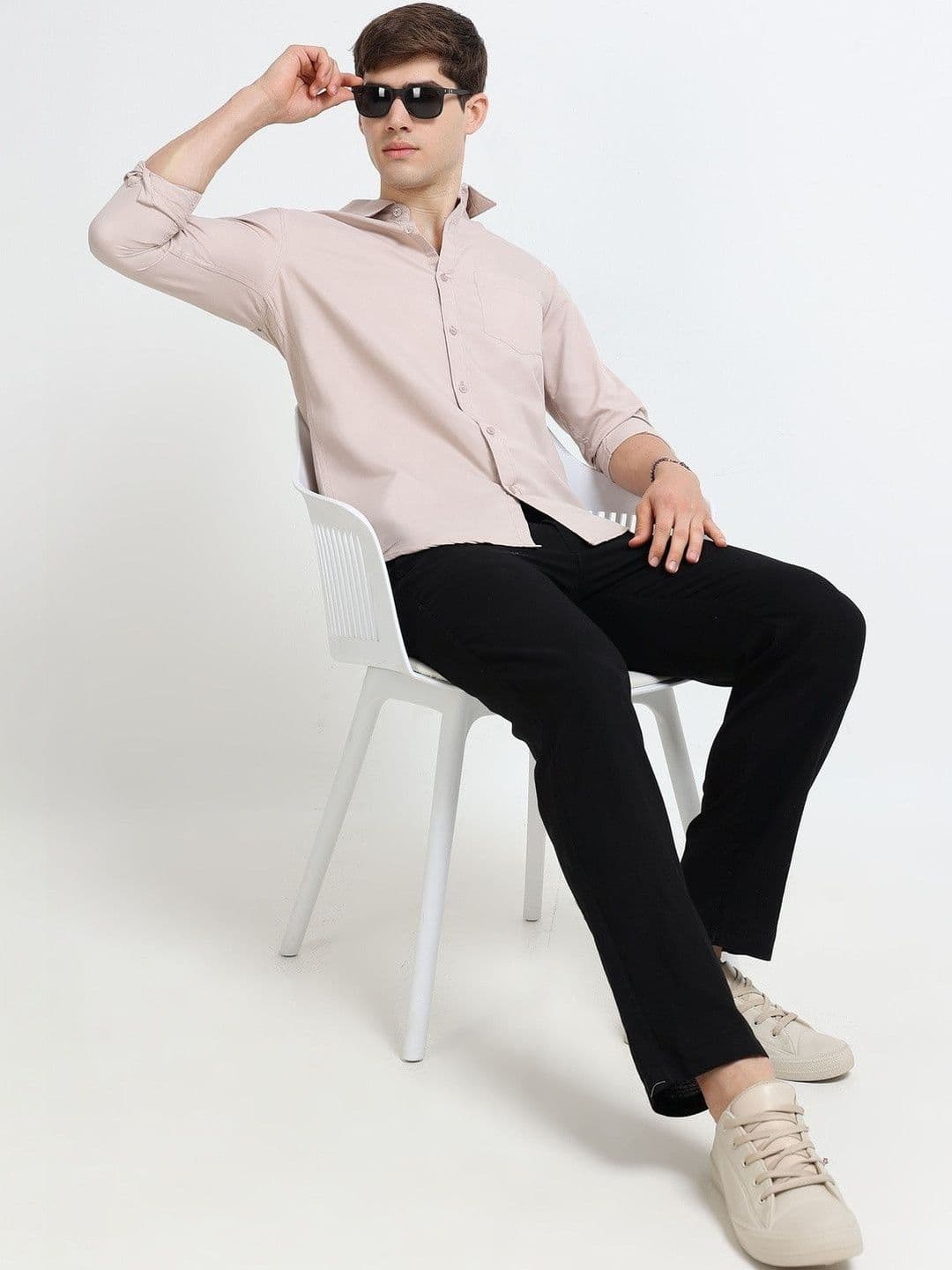 Mast & Harbour Men Relaxed Straight Leg Trousers - view 1