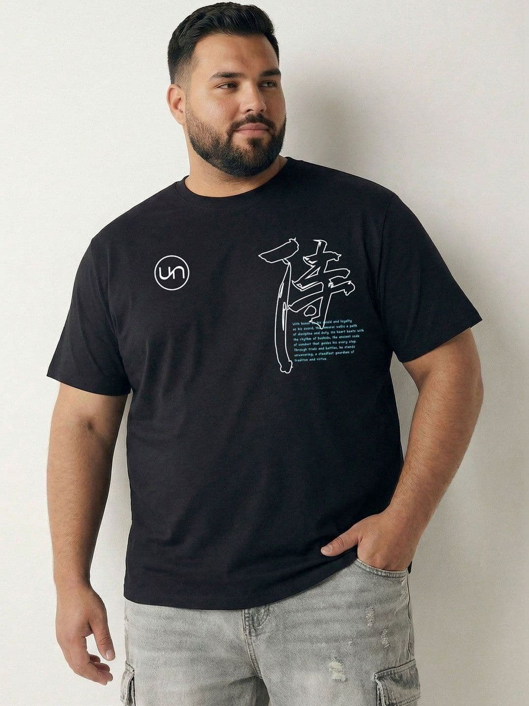 Toodle Plus Men Plus Size Pure Cotton Printed Regular Fit Casual T-Shirt - view 1