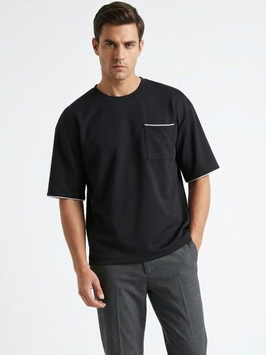 BEAR THREAD Round Neck Cotton T-shirt - view 1