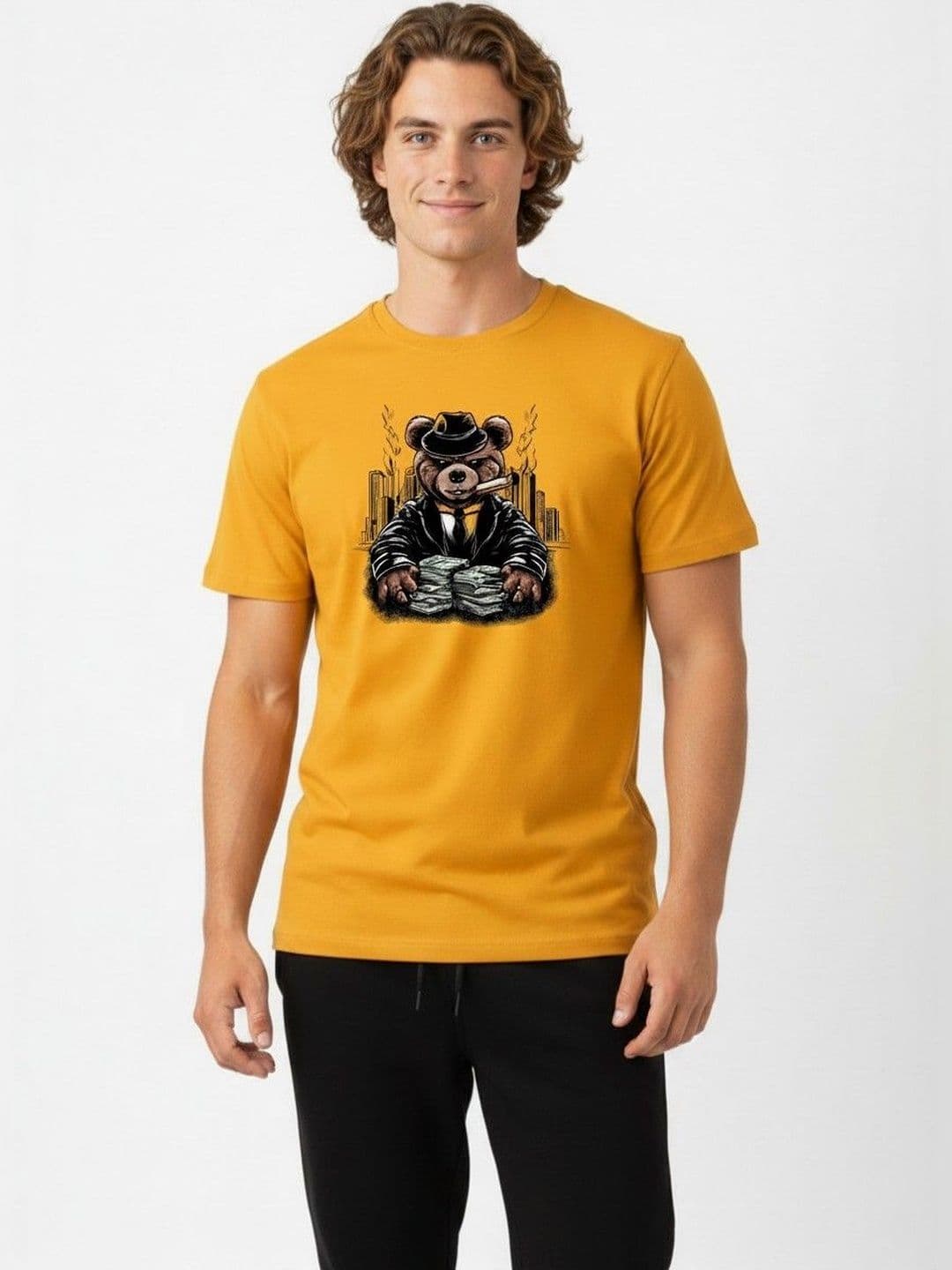 Organic Chics Men Printed Anti Odour T-shirt - view 1
