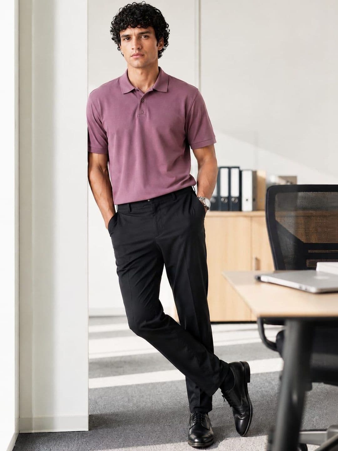 STYLEQUE Men Polo Collar T-shirt - view 1