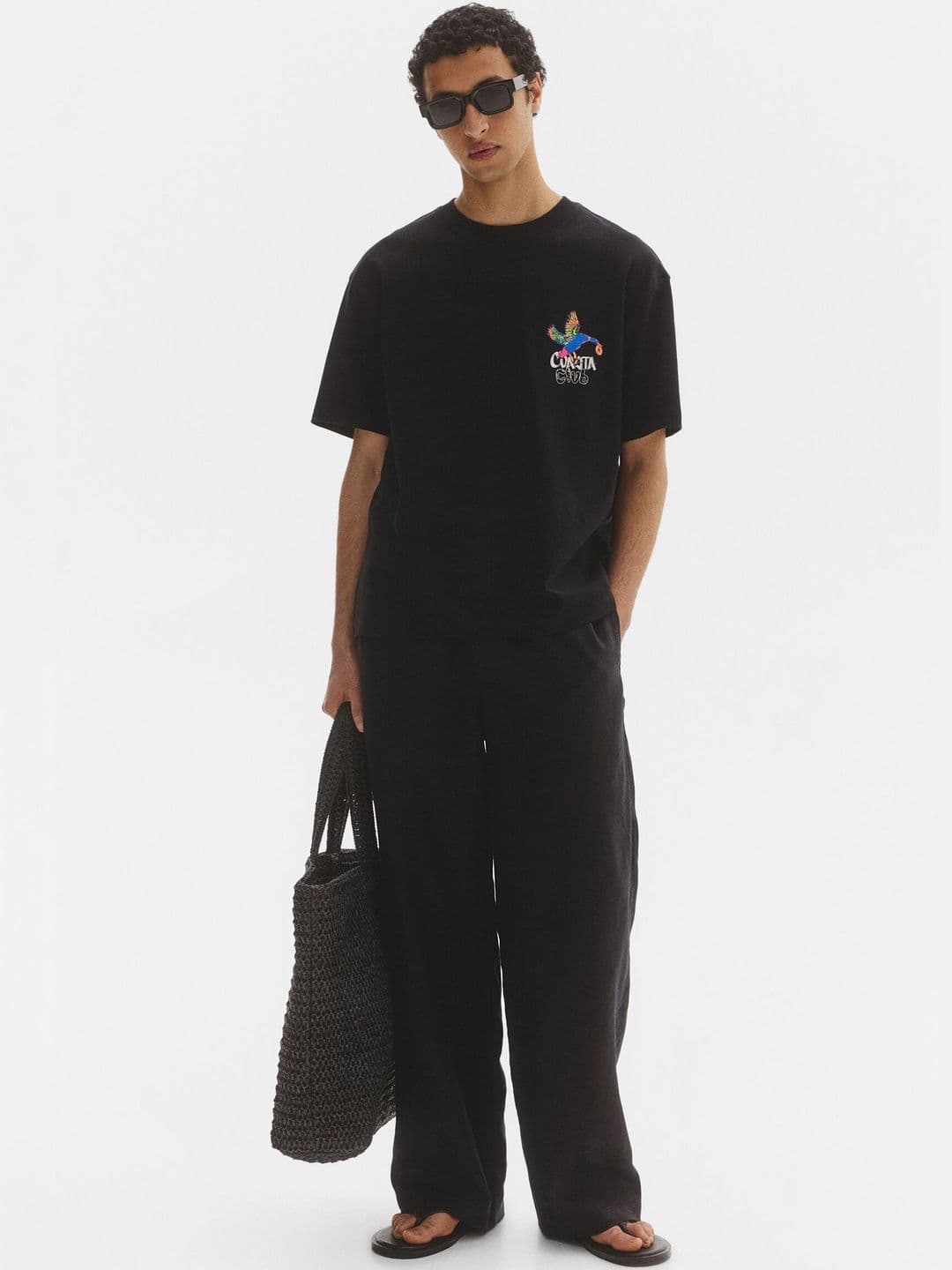 H&M Relaxed Fit Printed Cotton T-shirt - view 1