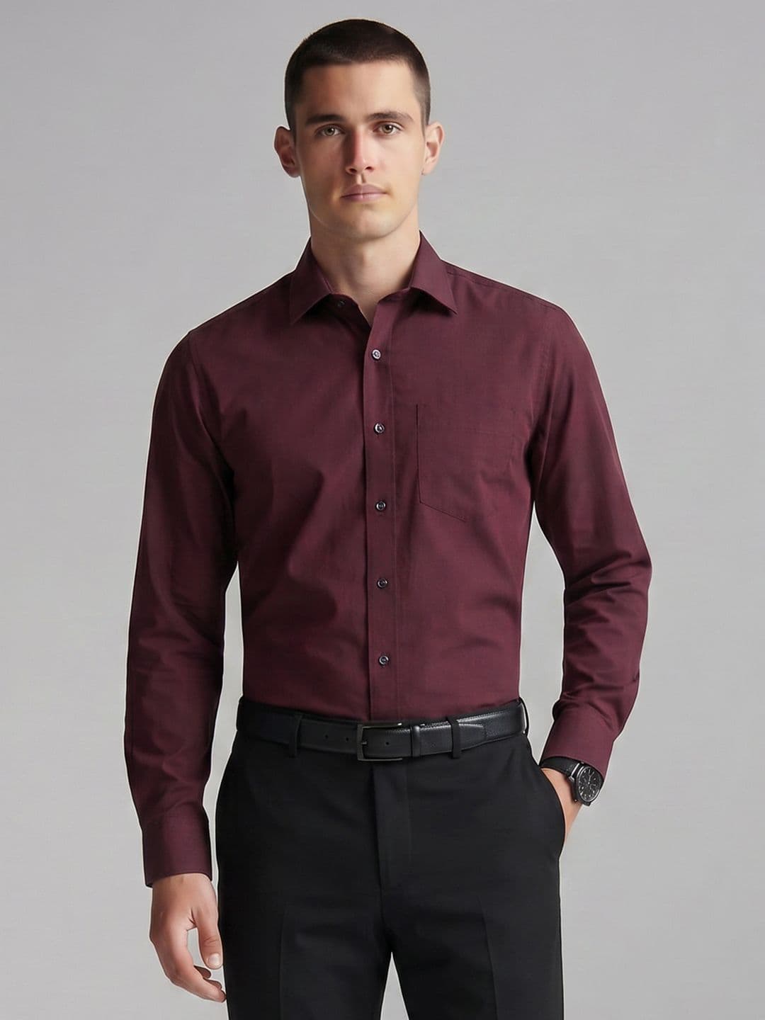 Van Heusen Slim Fit Pure Cotton Formal Shirt - view 1
