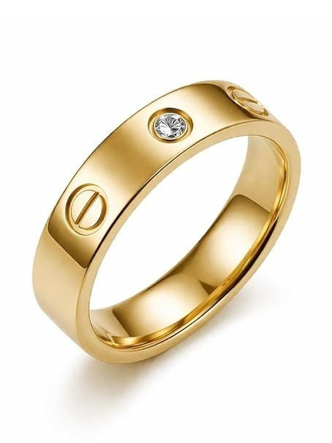 Lovemi Movements Unisex Gold-Plated Finger Ring - view 1