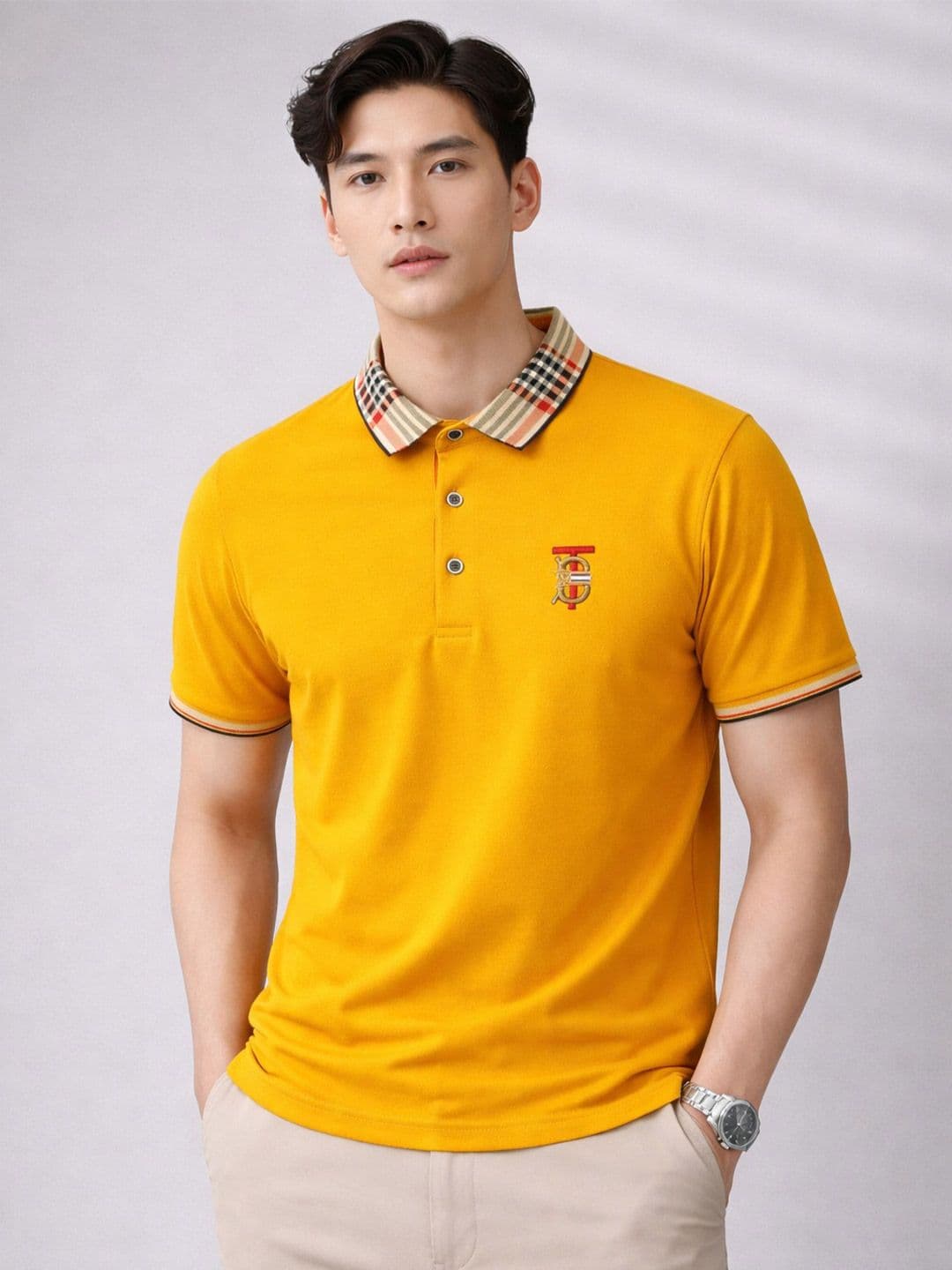 Mast & Harbour Men Brand Logo Polo Collar T-shirt - view 1