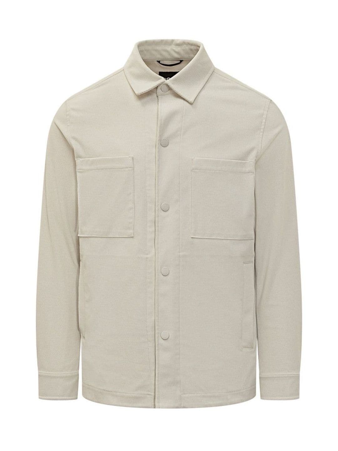 BOSS Men Off White Solid Jacket - view 1