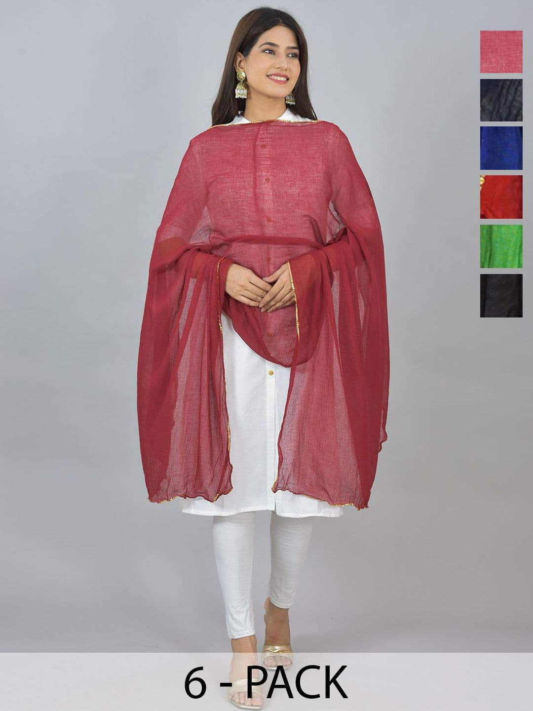 Kuhika Dupatta with Sequinned - view 1