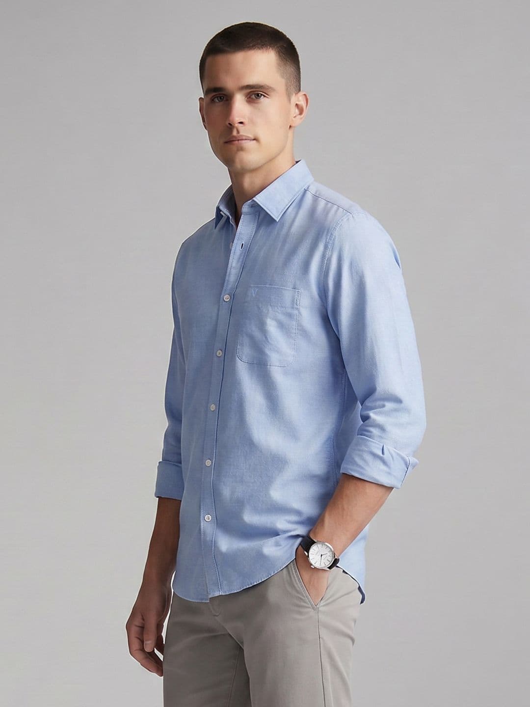 Van Heusen Slim Fit Pure Cotton Casual Shirt - view 1