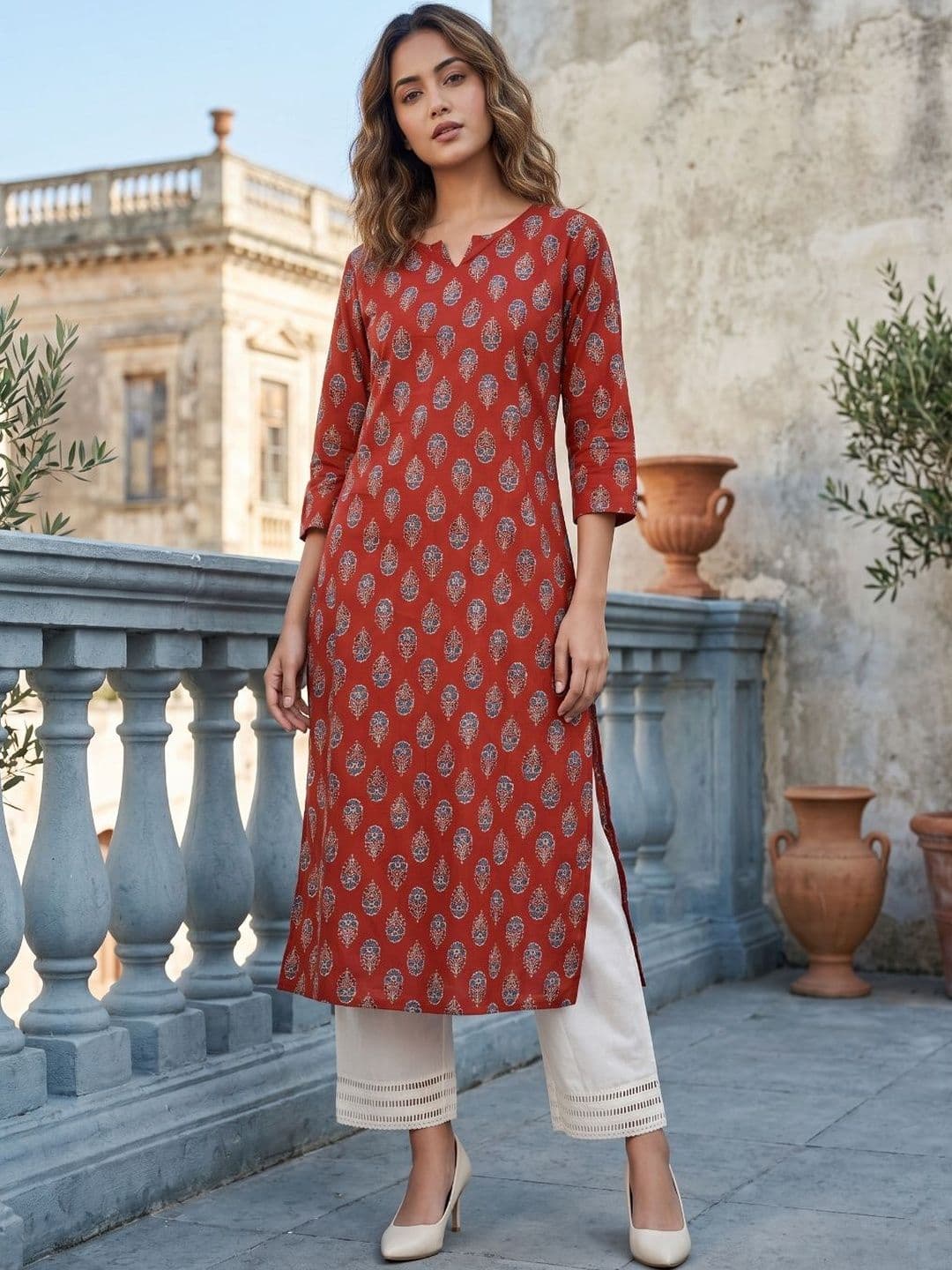 AADVIKA Women Ethnic Motifs Printed Kurta - view 1