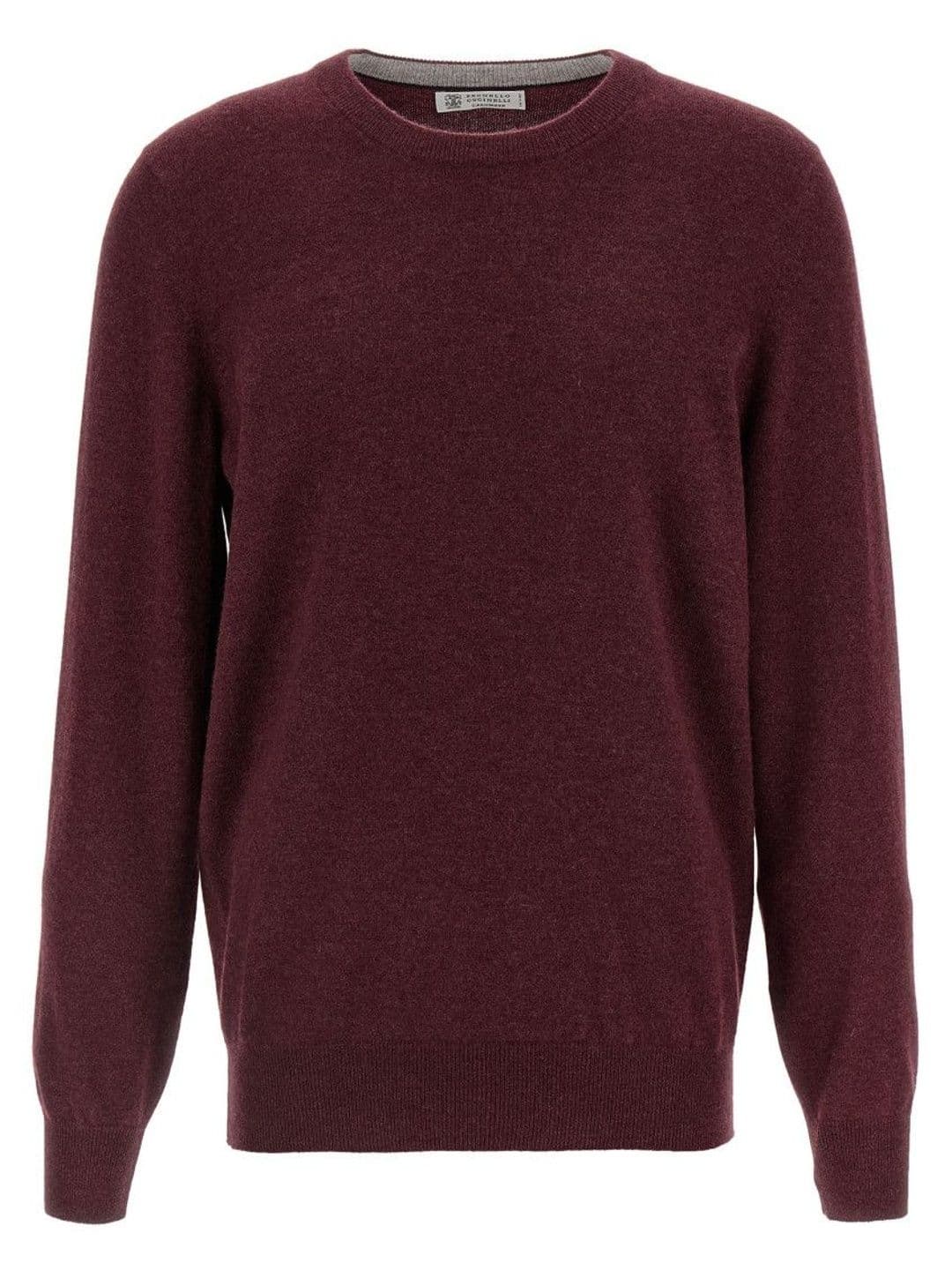 Brunello Cucinelli Maroon Wool Sweater - view 1
