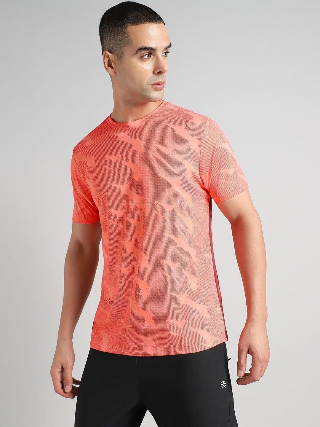 CULT Men Coral Urban Camo Running T-Shirt - view 1