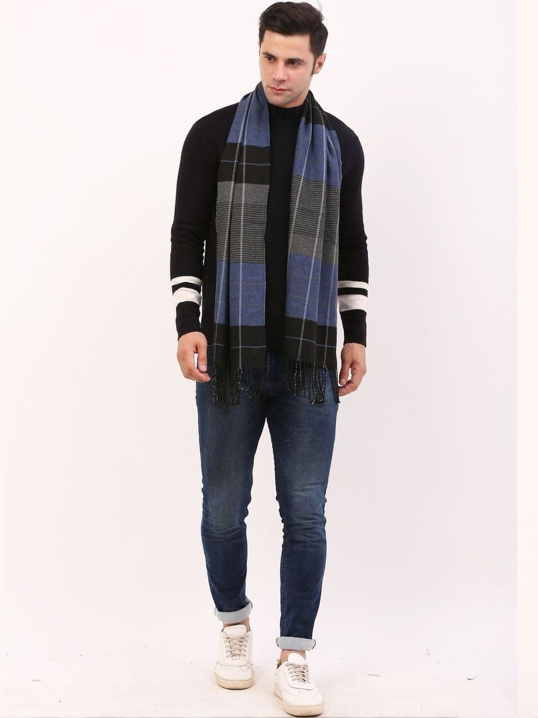 Cazzano Men Checked Scarf - view 1