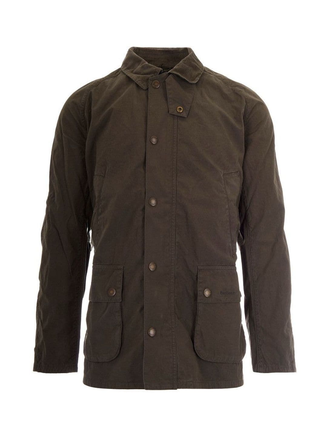 Barbour Olive Solid Shirt Collar Jacket - view 1