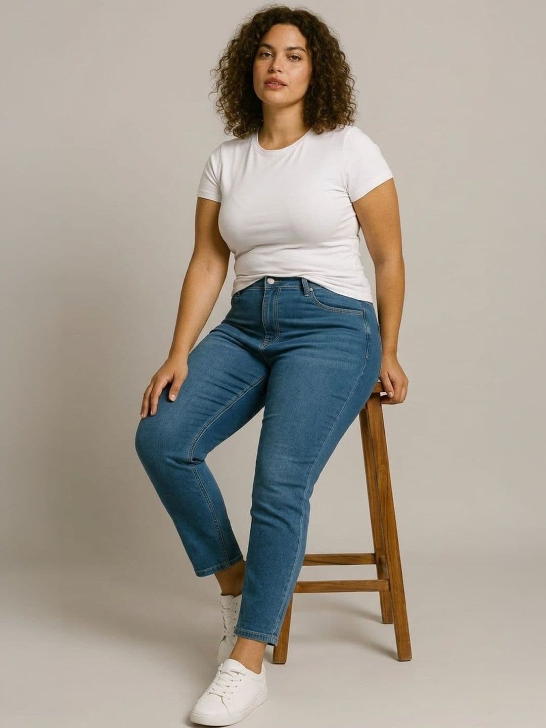 Big Hello - The Plus Life Women Original Regular Fit Mid-Rise Jeans - view 1