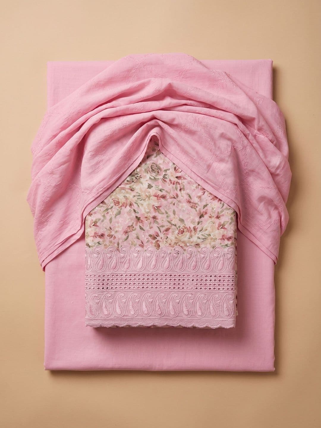 Meena Bazaar Printed Unstitched Dress Material - view 1
