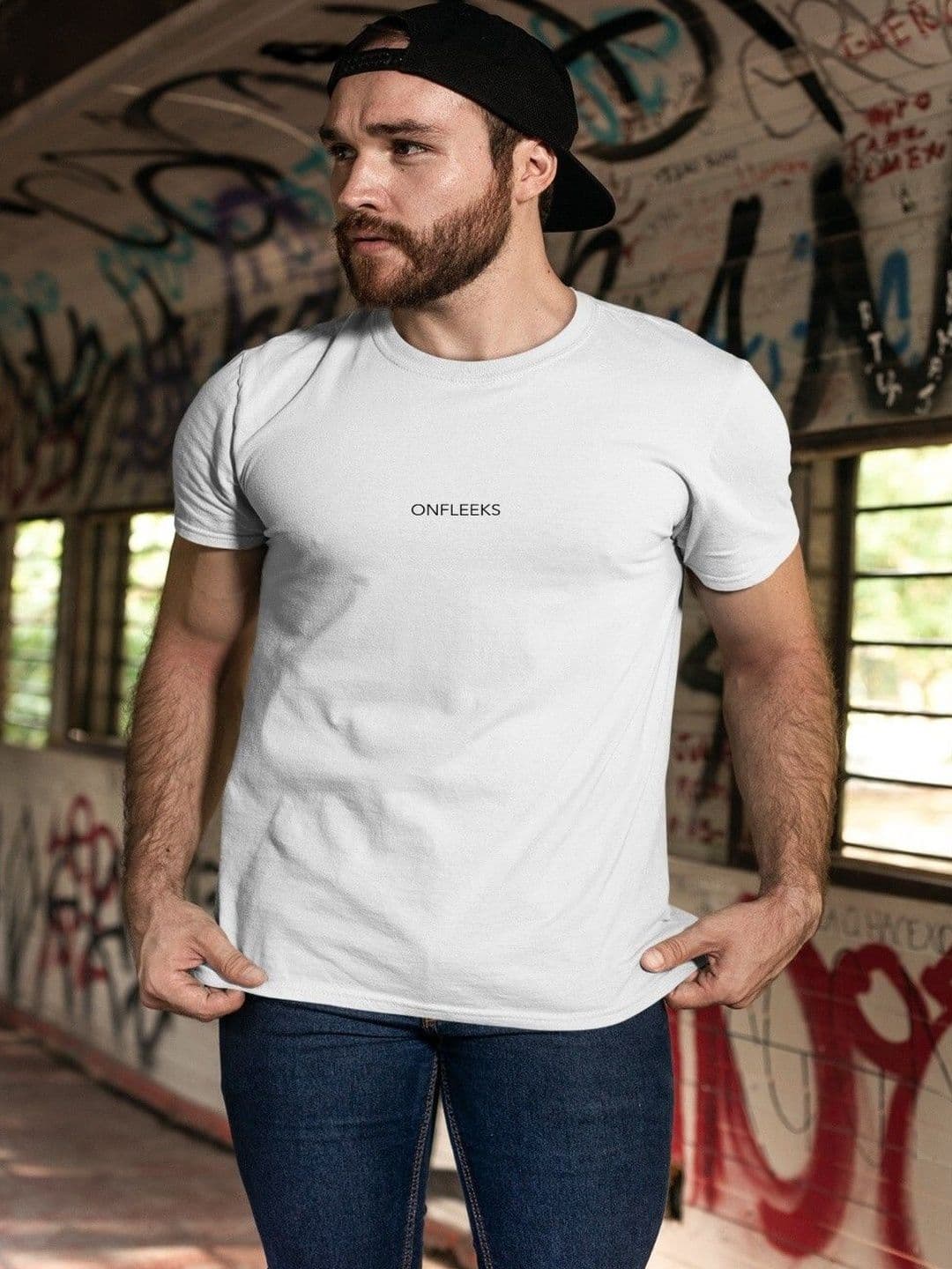 Onfleeks Men Typography Printed Pure Cotton T-shirt - view 1