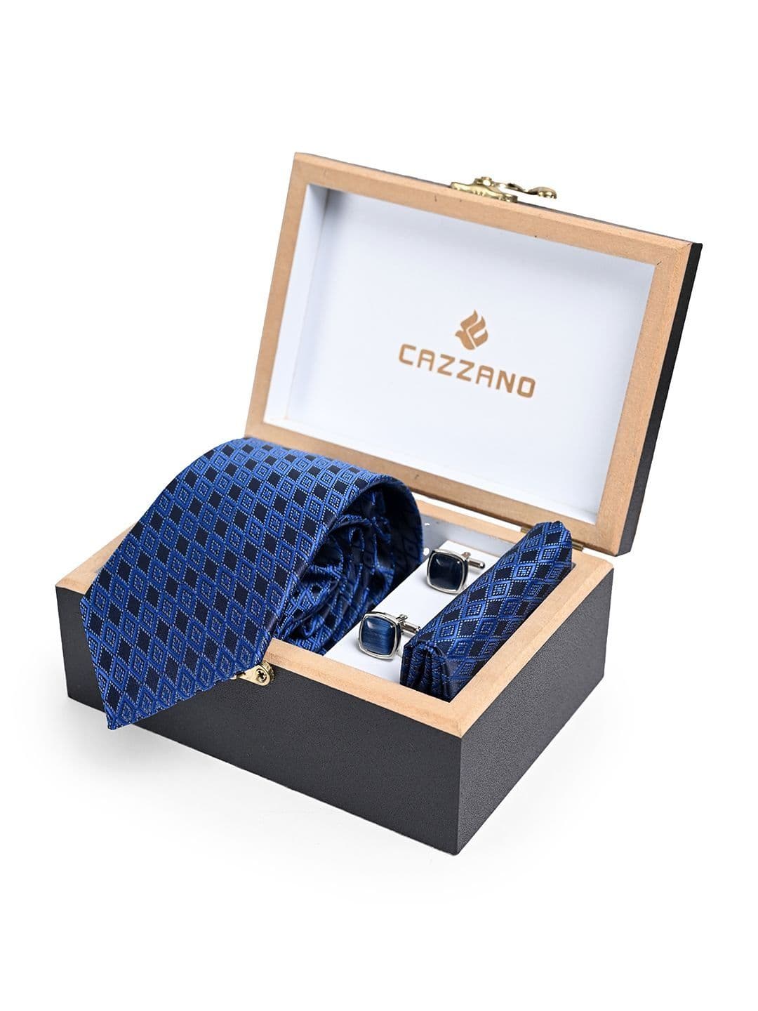 Cazzano Printed Ties and Cufflinks - view 1