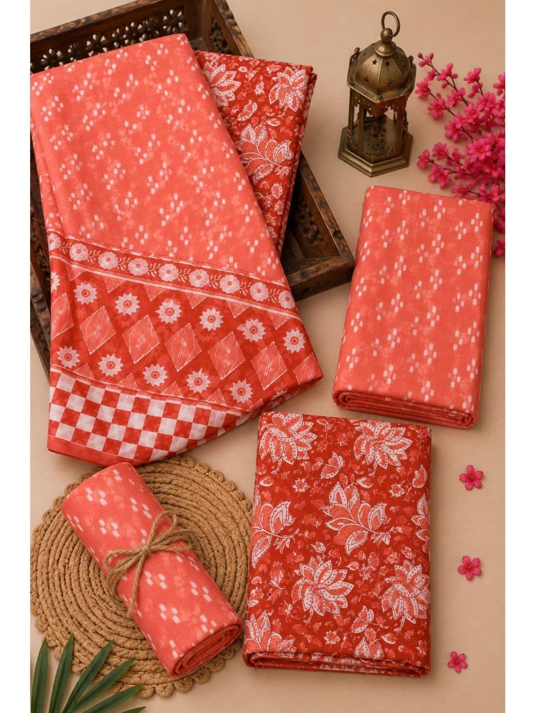 DATTA BUTTI Printed Pure Cotton Unstitched Dress Material - view 1