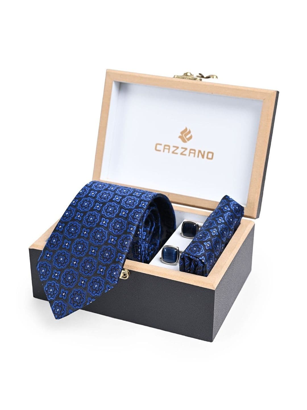 Cazzano Printed Ties and Cufflinks - view 1