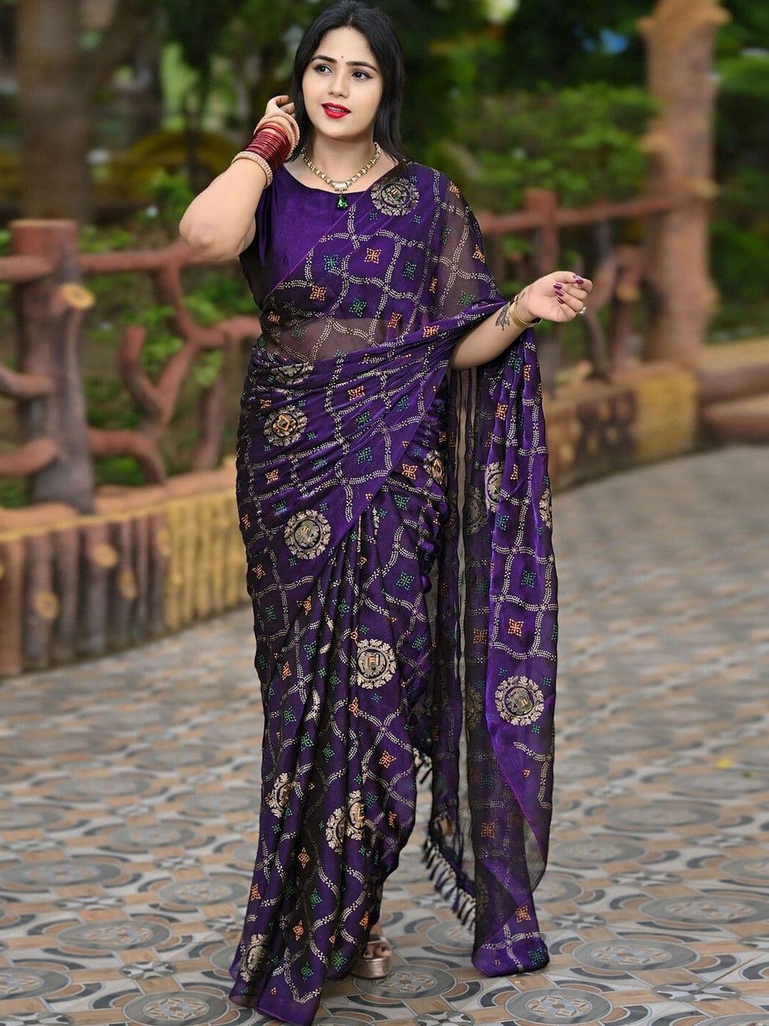 SANISA Ethnic Motifs Zari Pure Chiffon Saree - view 1