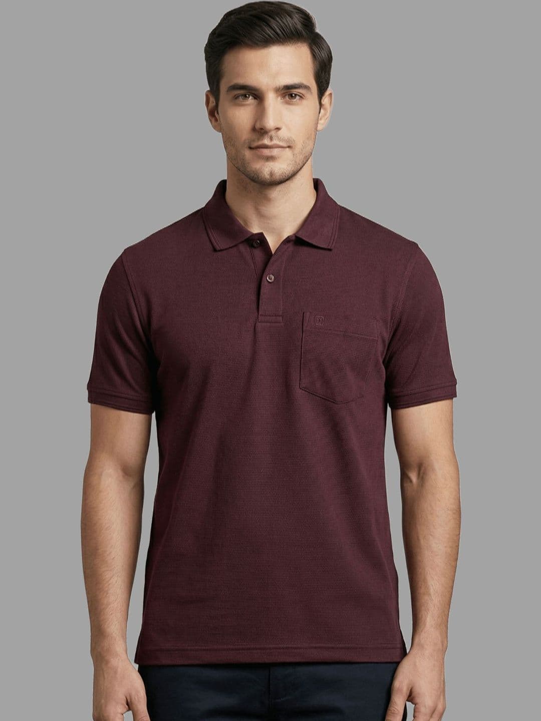 Dollar Men Polo Collar Pockets T-shirt - view 1