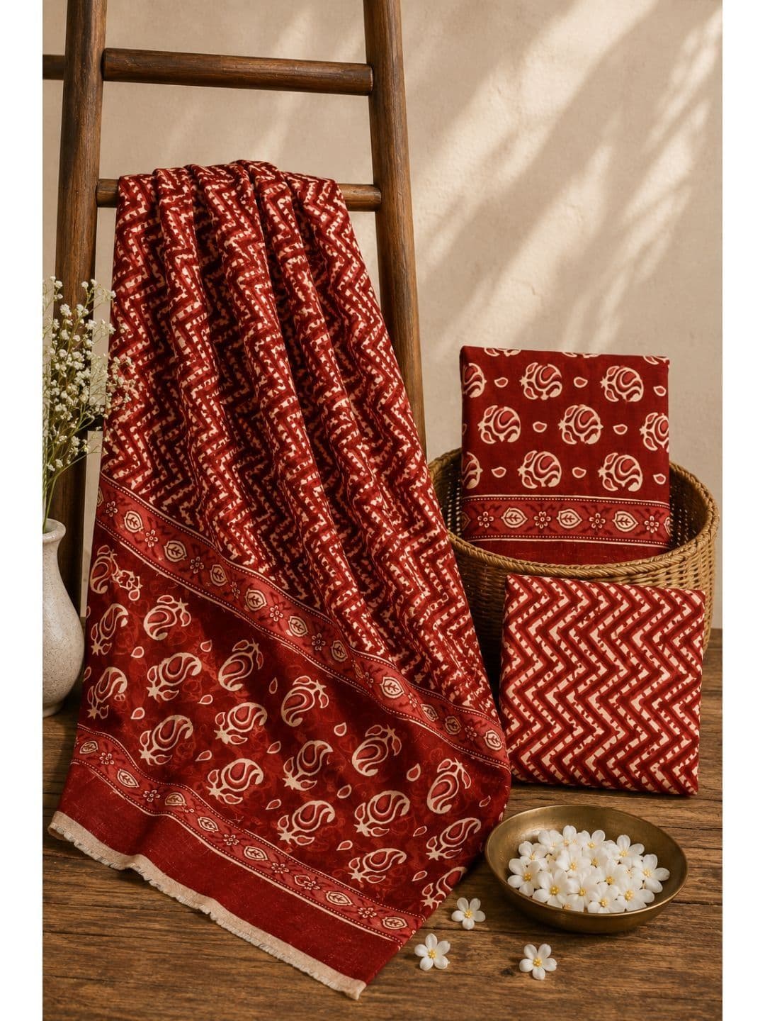 Dhaaga Ghar Printed Unstitched Dress Material - view 1