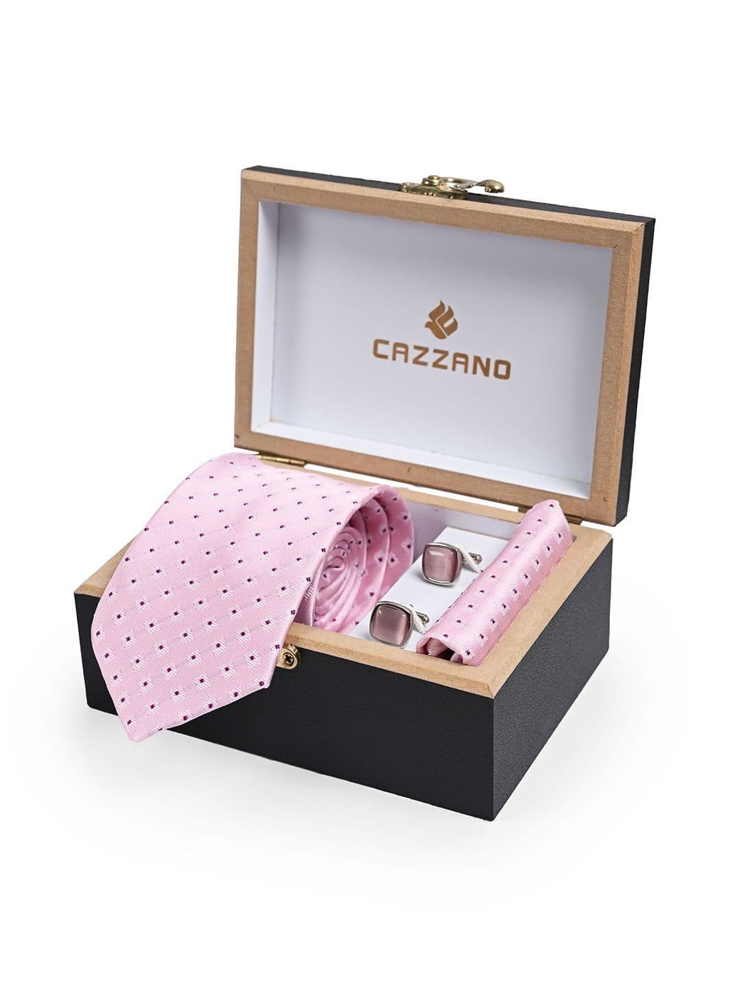 Cazzano Printed Ties and Cufflinks - view 1