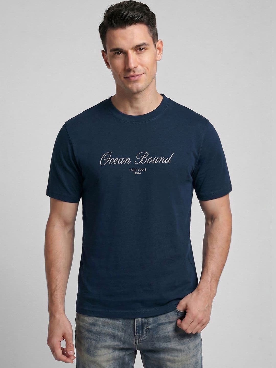 R&B Men Typography Printed T-shirt - view 1