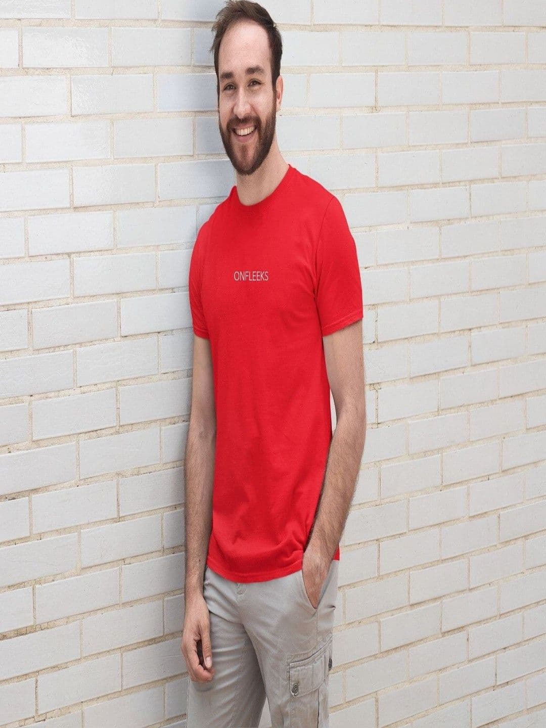 Onfleeks Men Typography Printed Pure Cotton T-shirt - view 1