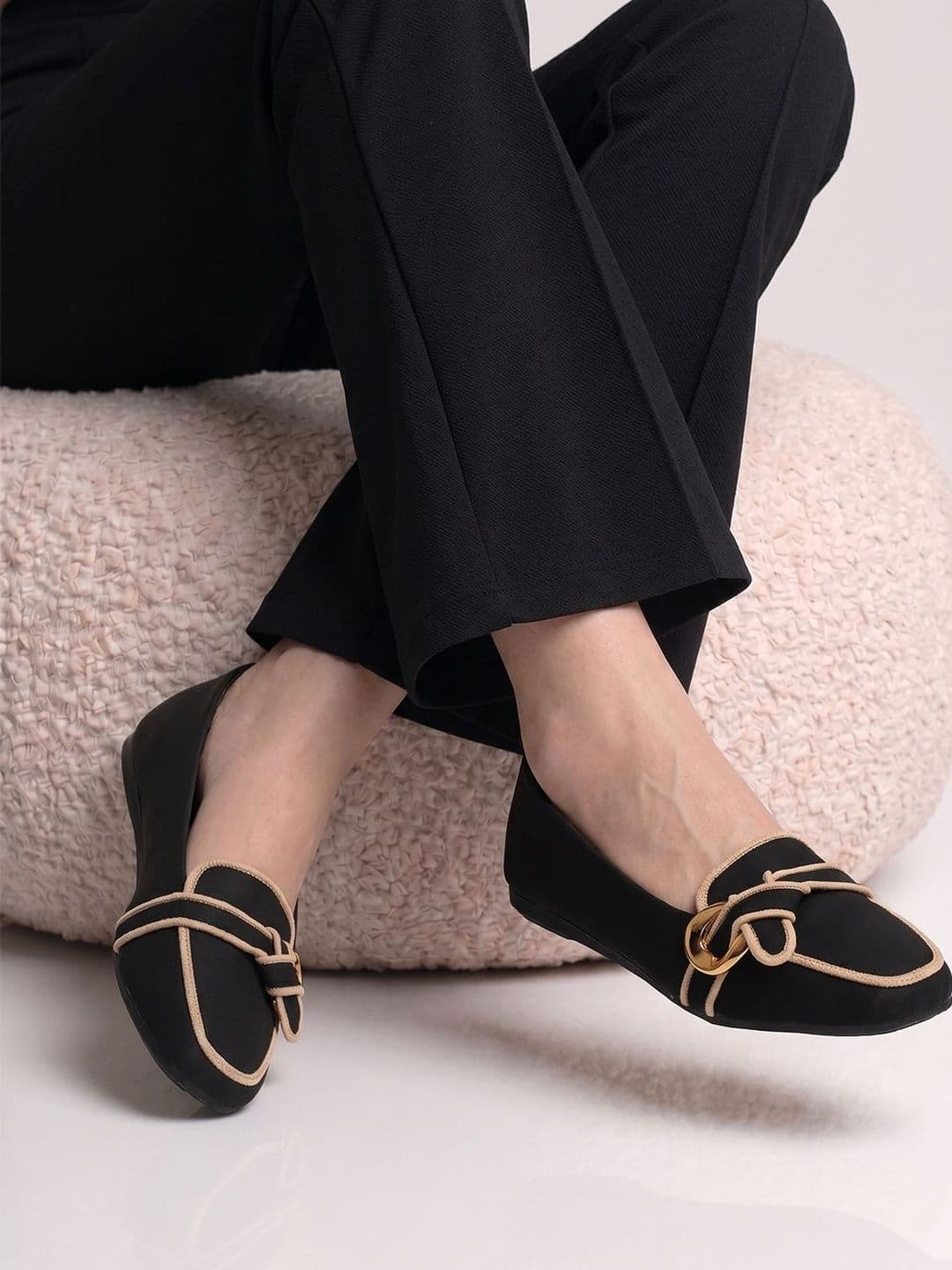 TRIKSY Square Toe Slip-On Ballerinas - view 1