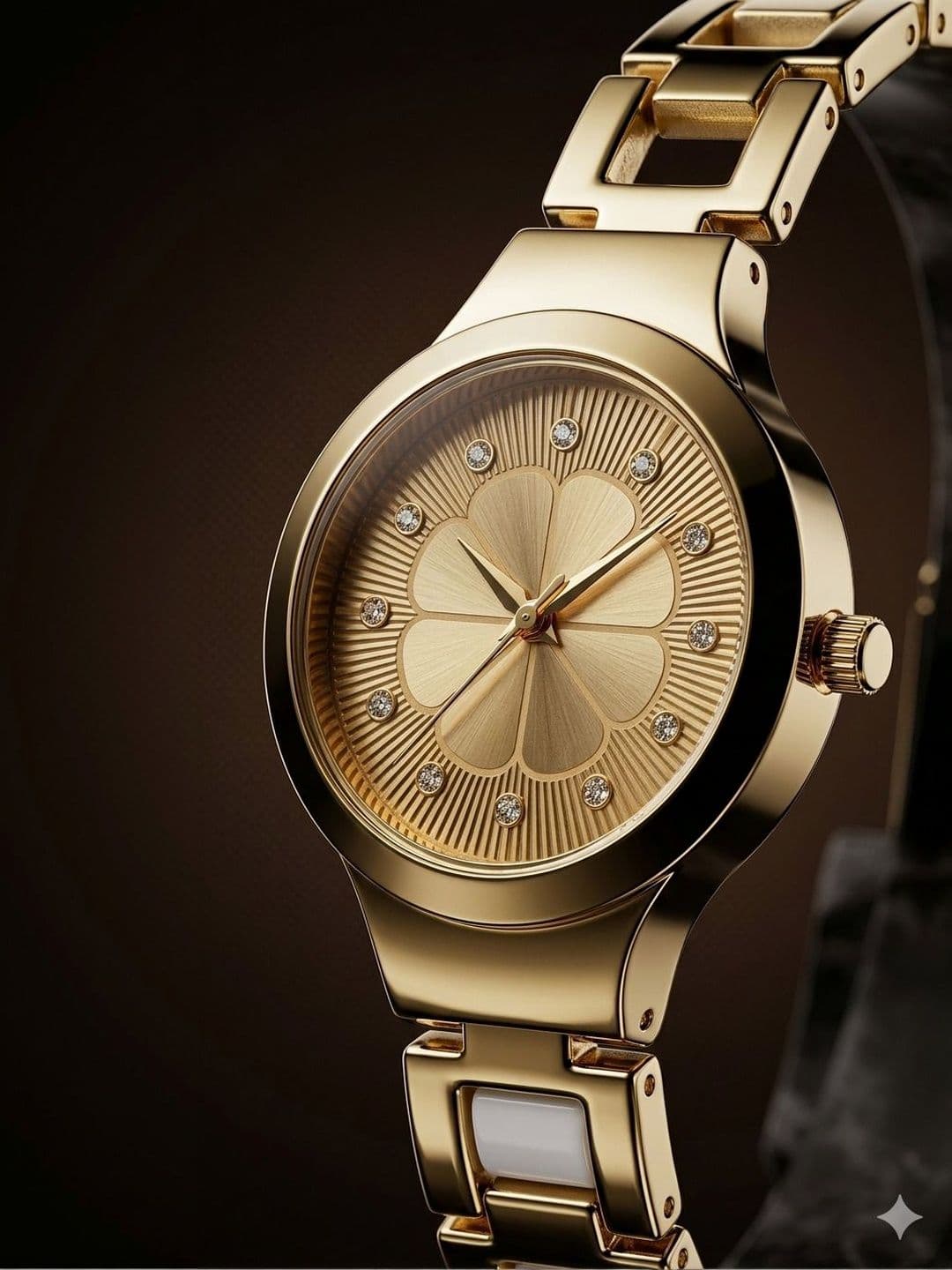 VIRAKTI Women Dial & Bracelet Style Straps Analogue Watch D-71-GOLD VIR - view 1