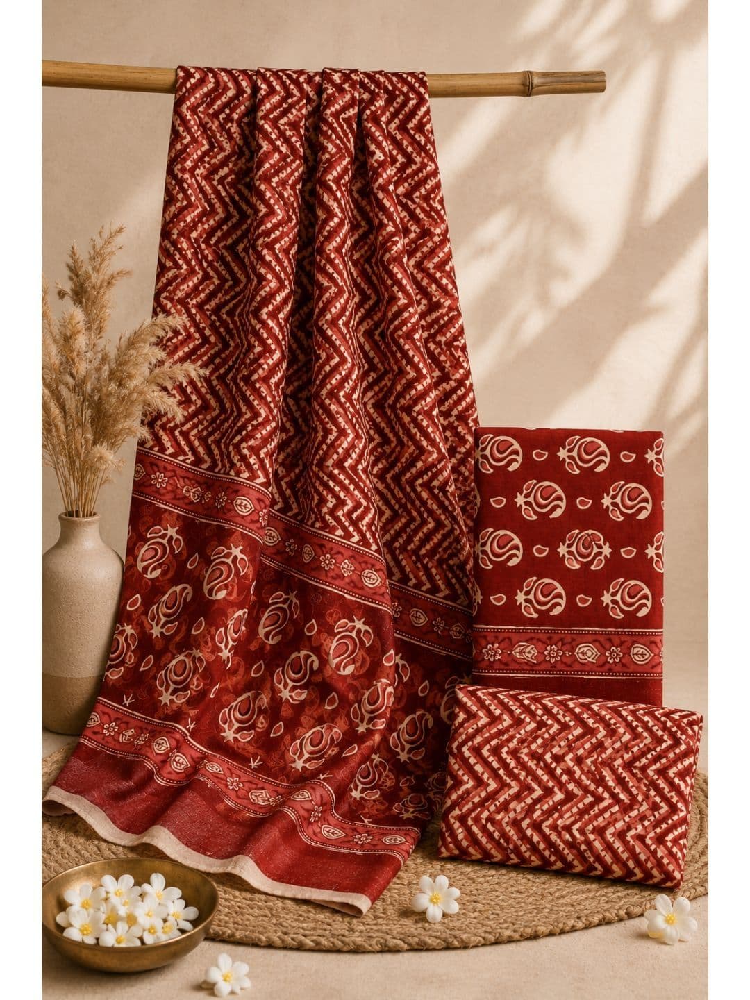 DATTA BUTTI Printed Unstitched Dress Material - view 1