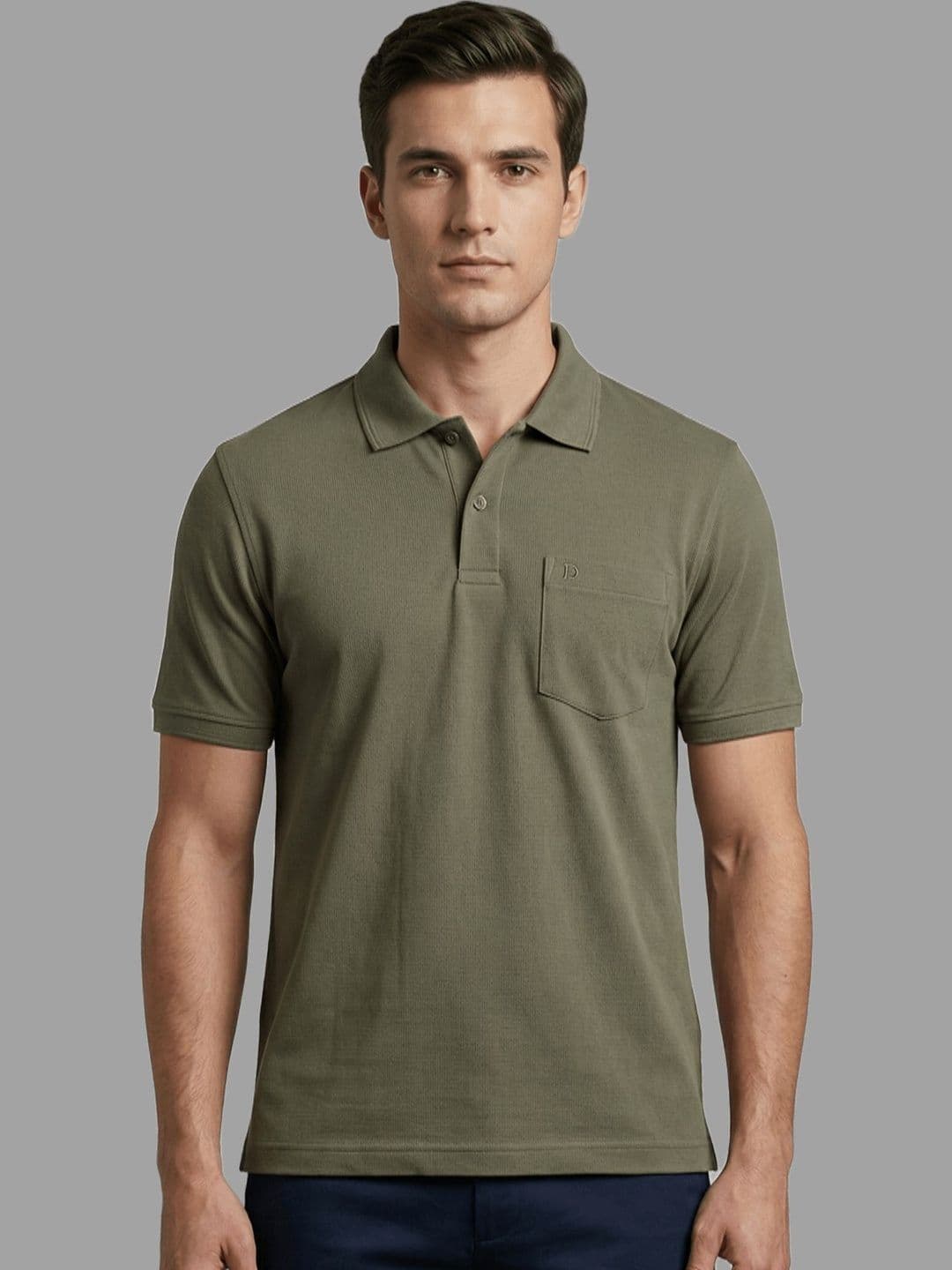 Dollar Men Polo Collar Pockets T-shirt - view 1