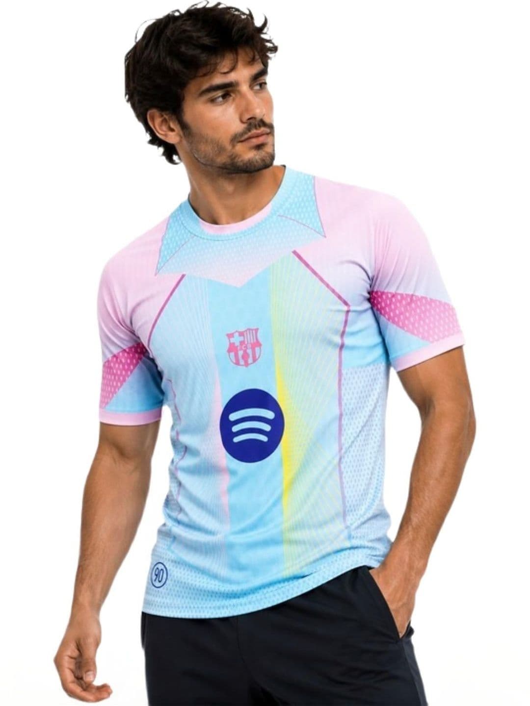 teky Men Brand Logo Colourblocked Sports T-shirt - view 1