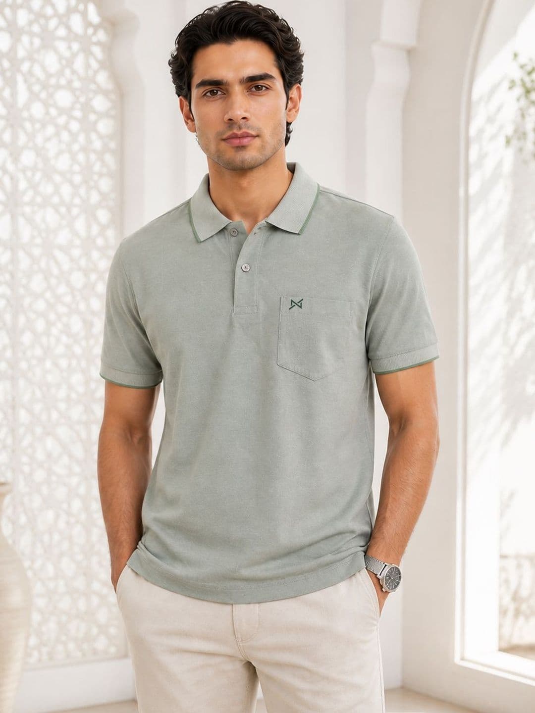 Force NXT Men Polo Collar Pockets T-shirt - view 1