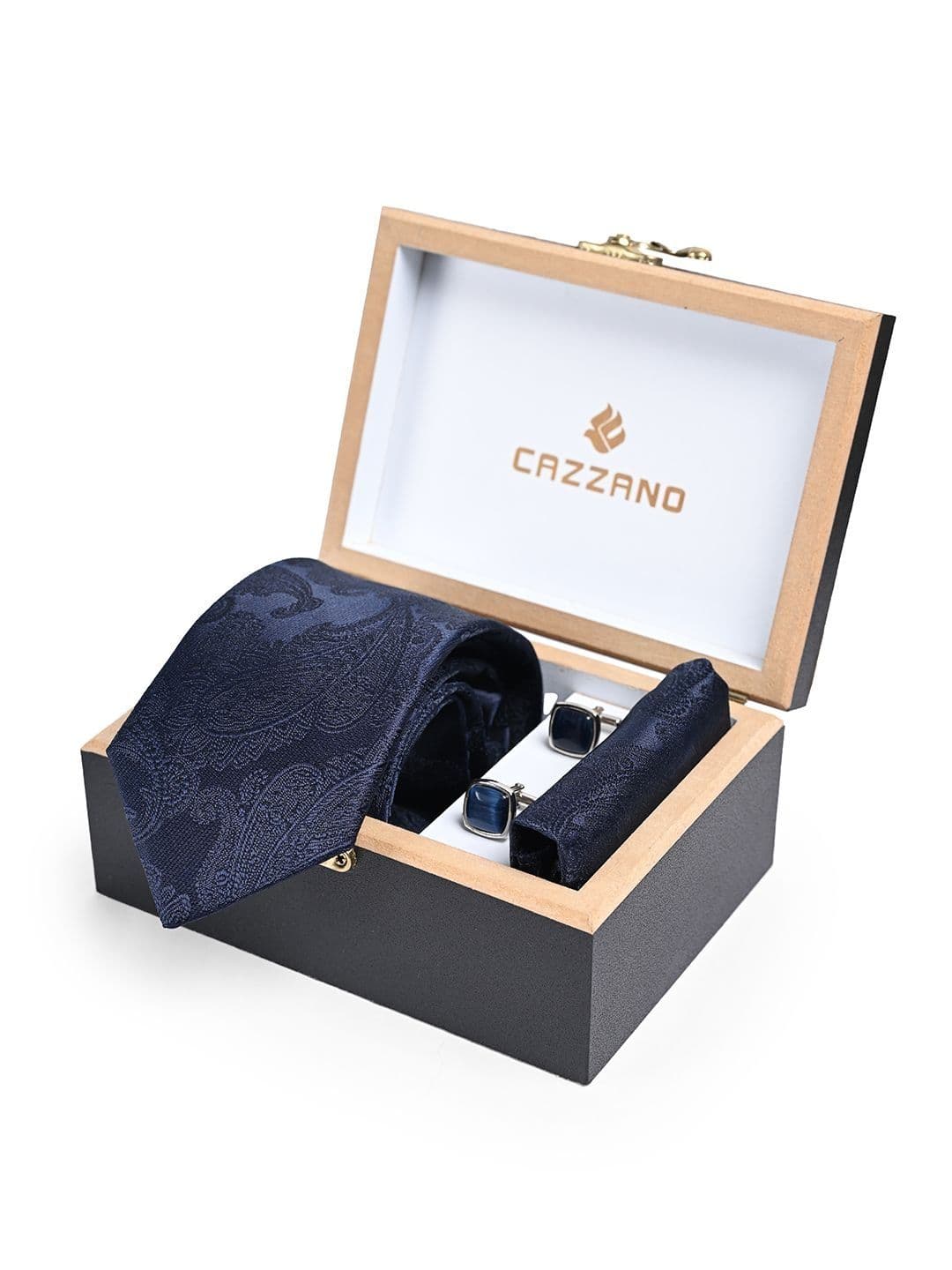 Cazzano Printed Ties and Cufflinks - view 1
