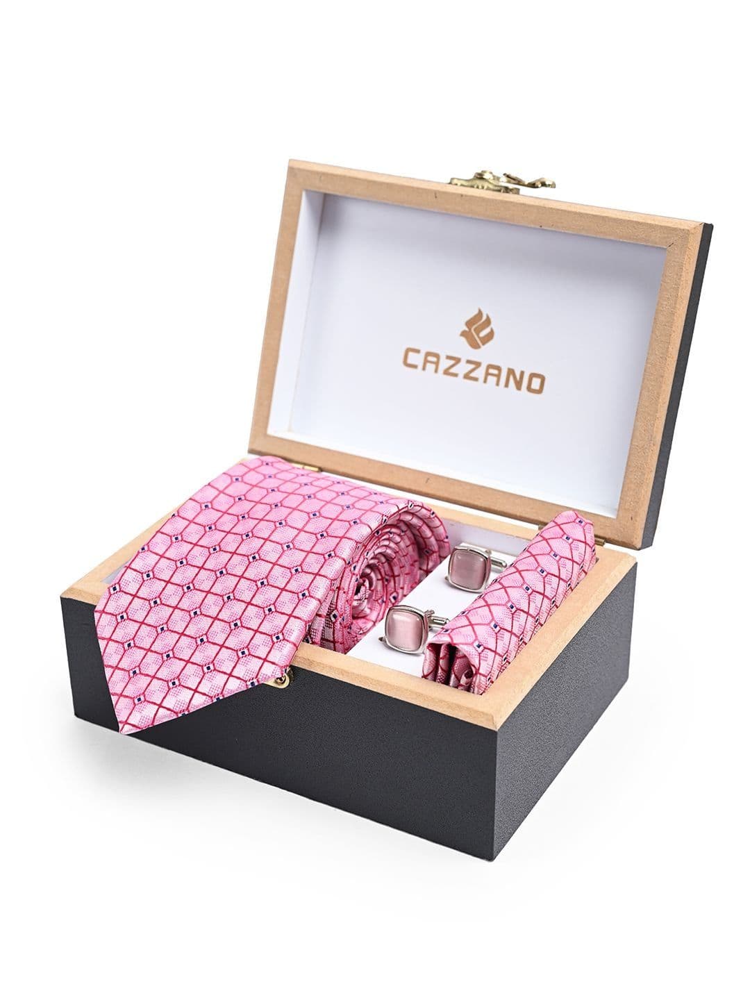 Cazzano Printed Ties and Cufflinks - view 1