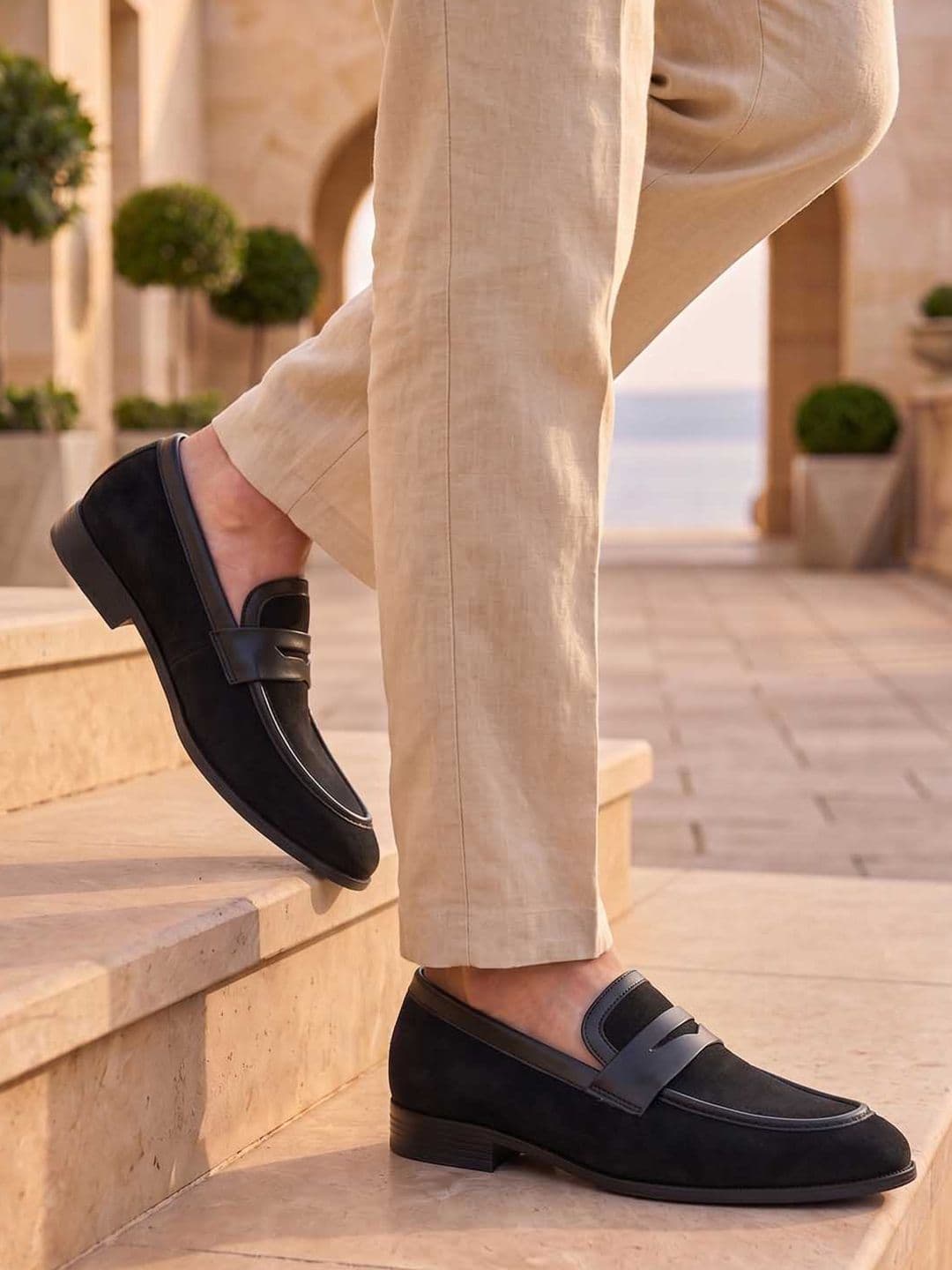 HERE&NOW Men Synthetic Leather Round Toe Slip-On Formal Loafers - view 1